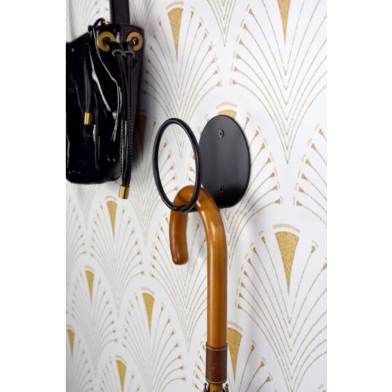 Patère filaire cercle 1 tête acier noir 58 x H100 mm - CIME