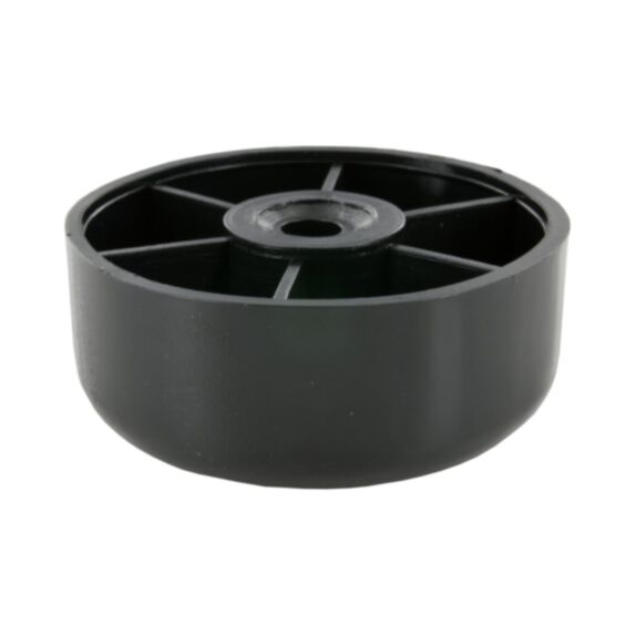 Pied de meuble fixe en plastique noir D60mm H.25mm