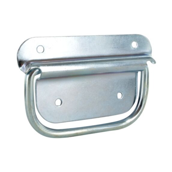 Poignee à platine 96x54mm acier zingué