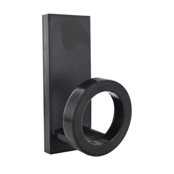 Patère magnétique 1 tête noire, 131x50x60 mm -CIME