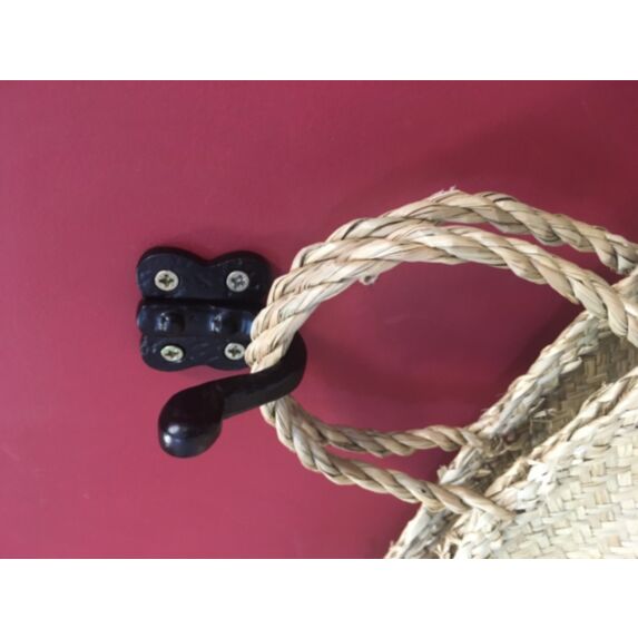 Patère 1 tête fer noir 42 x 51 x 65 mm - CIME