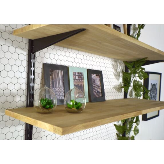 Crémaillère double acier noir 1 m entraxe 32 mm - CIME