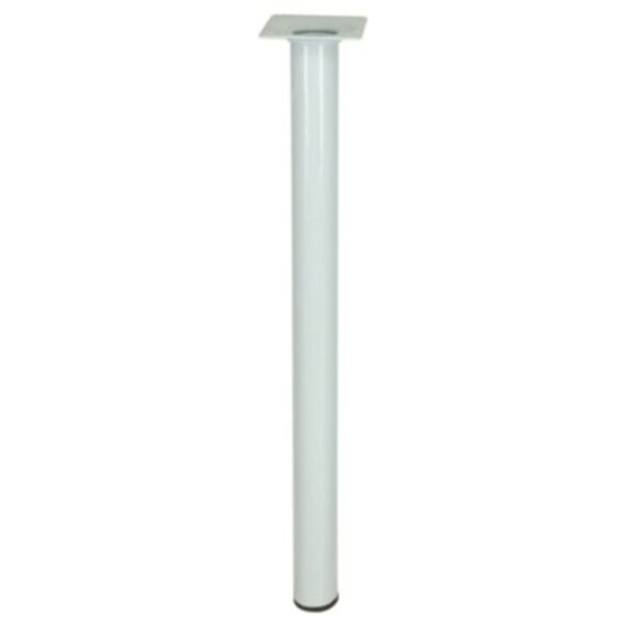 Pied de meuble en acier blanc Ø30 M10 H700 mm - CIME