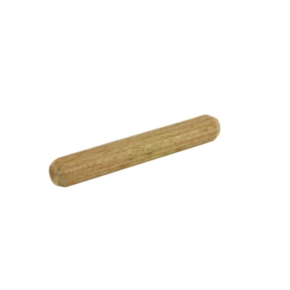 Tourillon strié en hêtre D6mm L40mm x100