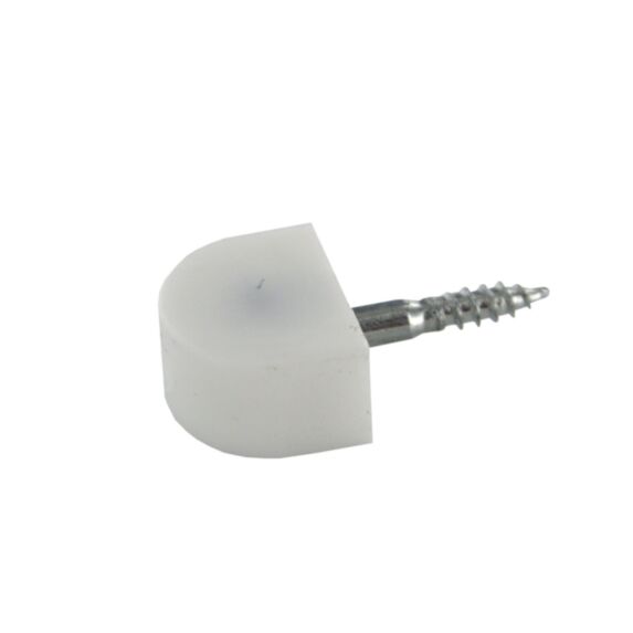 Taquet à visser plastique D2,5mm blanc x24 - CIME