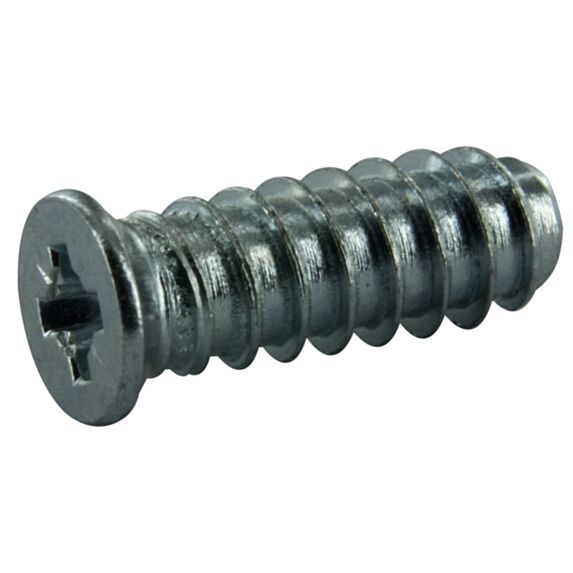 Vis euro tête fraisée D6,3mm L19mm acier zingué x12