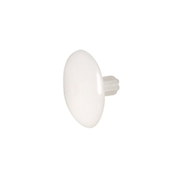 Cache vis HC4 D12mm plastique blanc x24
