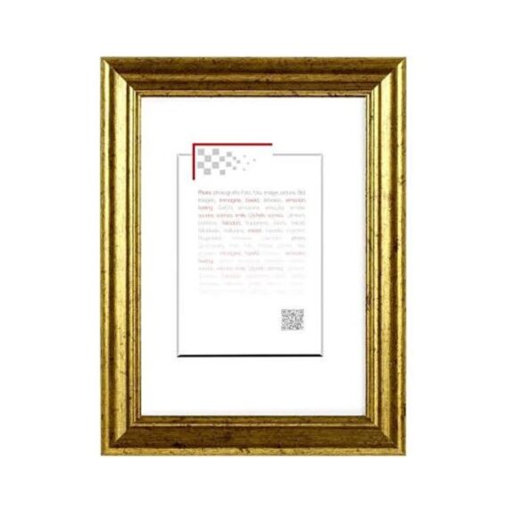 Cadre photo 18x24cm circee dorée 