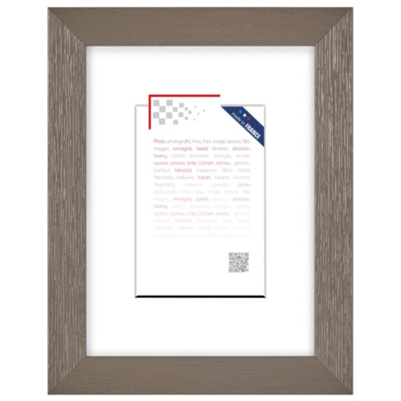 Cadre photo 13x18cm karma marron