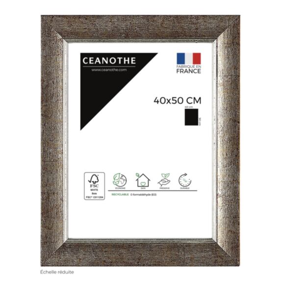 Cadre photo Hadès Argent 40x50cm - CEANOTHE