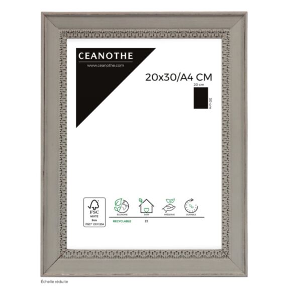 Cadre photo Alma 20x30cm Gris - BRIO