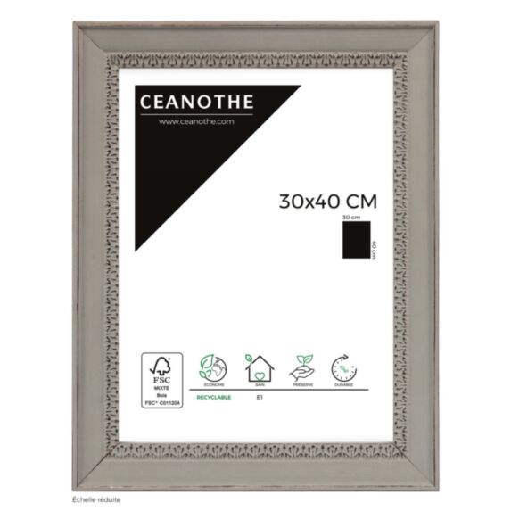 Cadre photo Alma 30x40cm Gris - BRIO