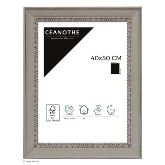 Cadre photo Alma 40x50cm Gris