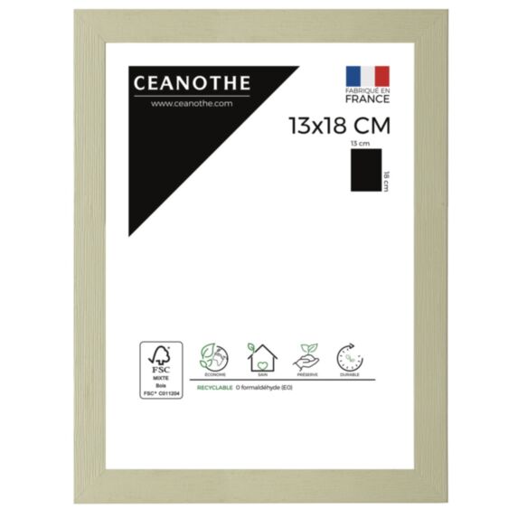 Cadre photo Karma 13x18cm Tilleul