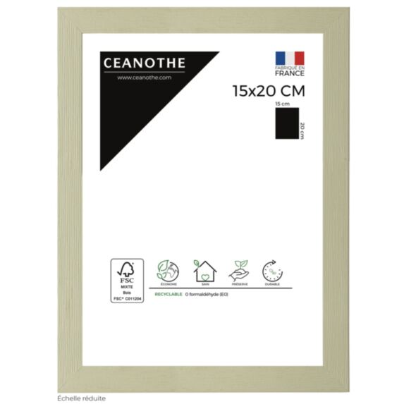 Cadre photo Karma 15x20cm Tilleul