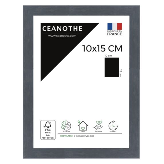 Cadre photo Karma 10x15cm Gris Bleuté