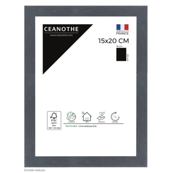 Cadre photo Karma 15x20cm Gris Bleuté