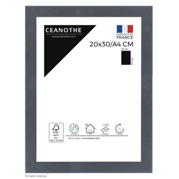 Cadre photo Karma 20x30cm Gris Bleuté