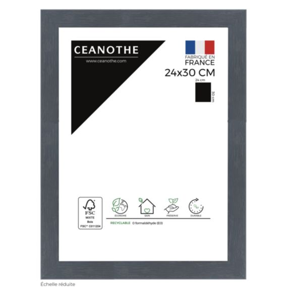 Cadre photo Karma 24x30cm Gris Bleuté