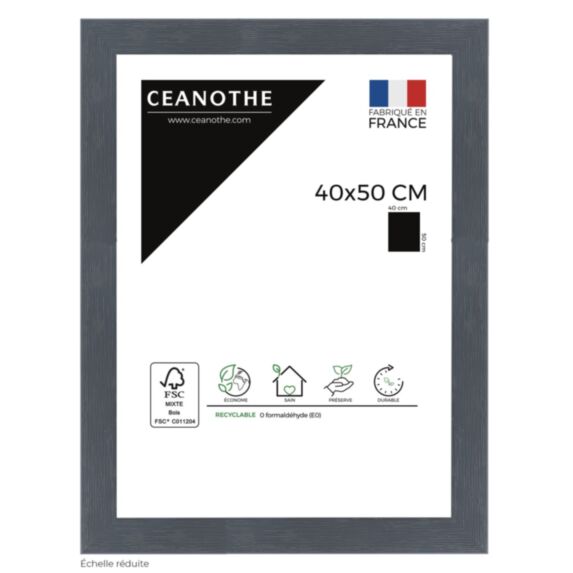 Cadre photo Karma 40x50cm Gris Bleuté