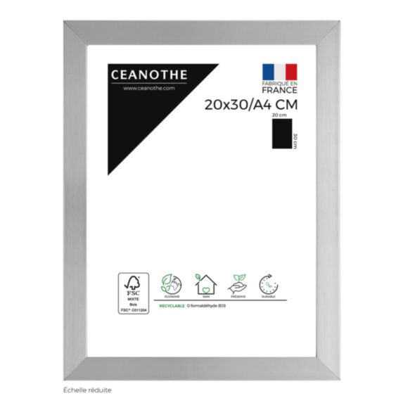 Cadre photo Precious acier 20x30cm / A4 - CEANOTHE