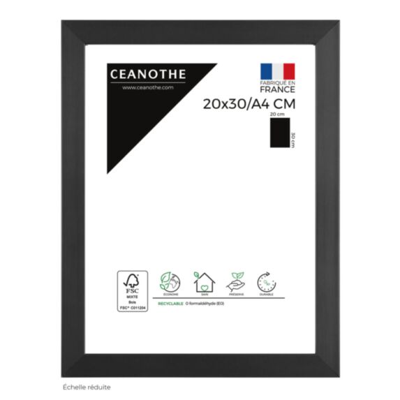 Cadre photo Precious carbone 20x30cm / A4 - CEANOTHE