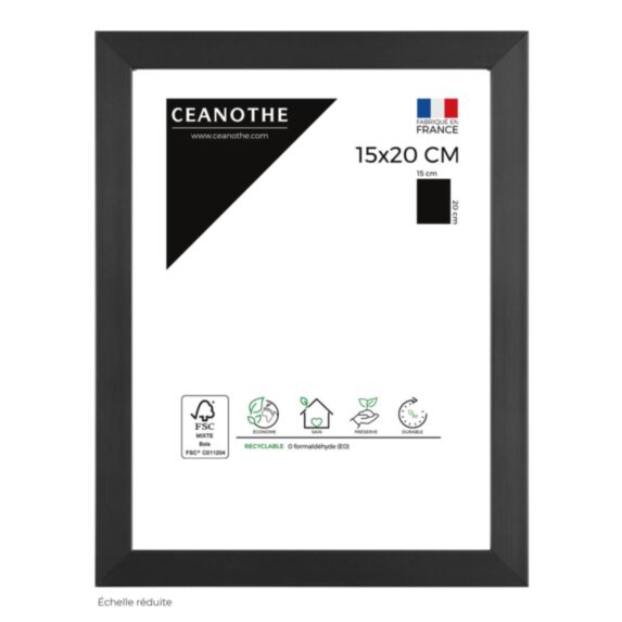 Cadre photo Precious carbone 15x20cm - CEANOTHE