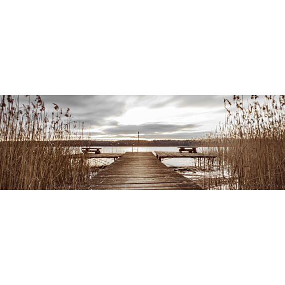 Toile Ponton Marais 30x97cm