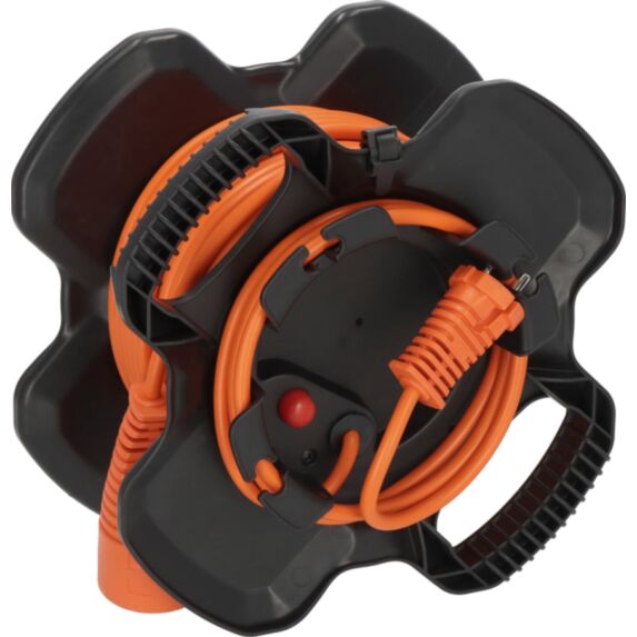Enrouleur câble X-Gum 20m H05VV-F 2x1,5 orange - BRENNENSTUHL