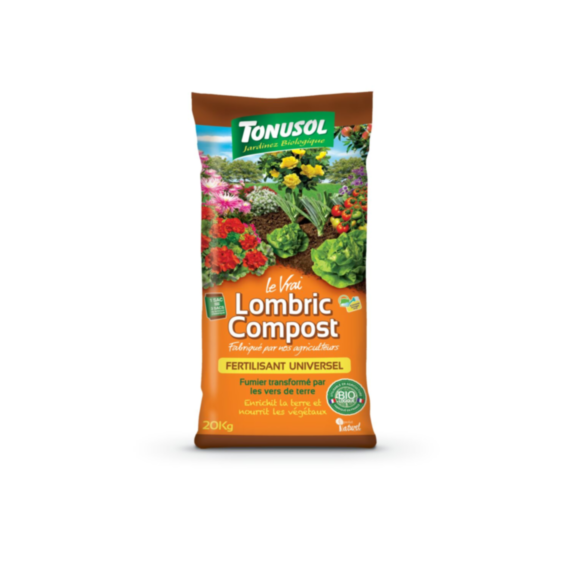 Lombric compost fertilisant universel BIO 20kg - TONUSOL