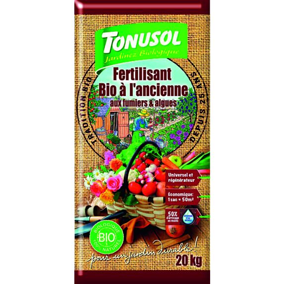Fertilisant bio à l'ancienne 20 kg - TONUSOL