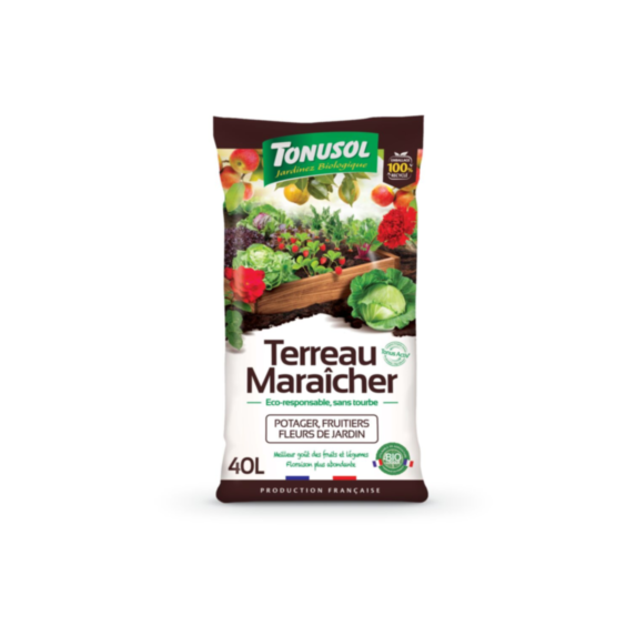 Terreau maraîcher bio 40L - TONUSOL
