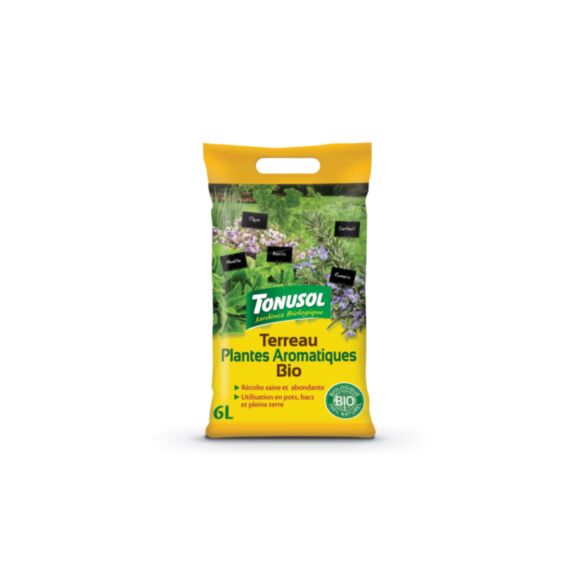 Terreau plante aromatique bio tonusol 6 l