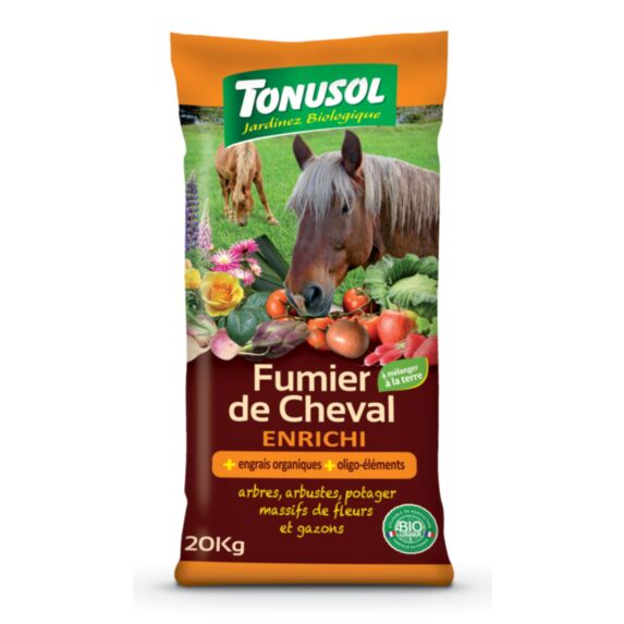 Fumier de cheval enrichi 20kg - TONUSOL