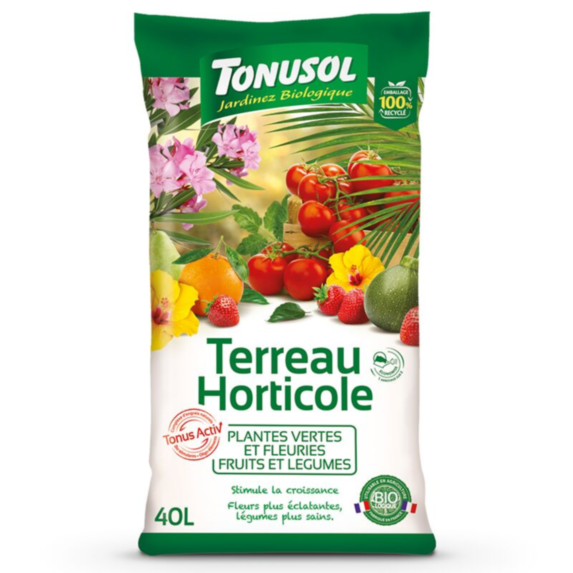 Terreau horticole 40L - TONUSOL