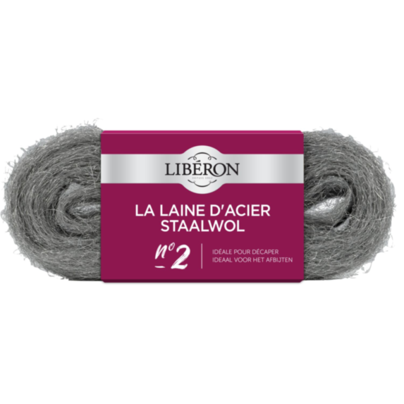 Laine Acier n°2- 150Gr LIBERON