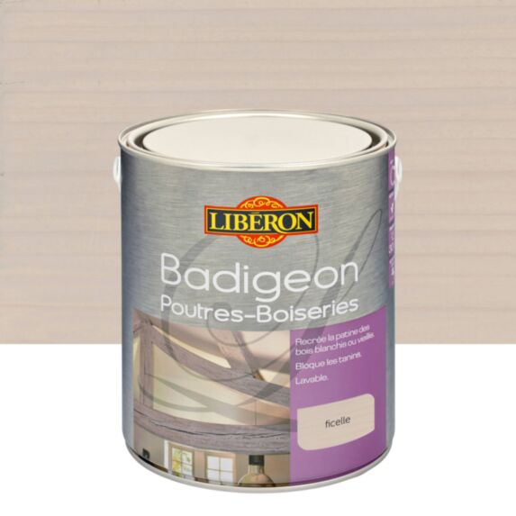 Badigeon Poutres et Boiseries mat 2.5 L coloris Ficelle - LIBERON