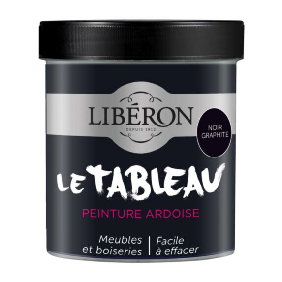 Effet Tableau Noir Graphite noir ardoise mat 0,5L - LIBERON