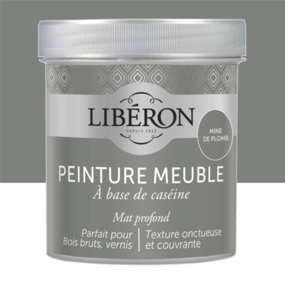 Peinture meuble à base de caséine mine de plomb 500 ml - LIBERON