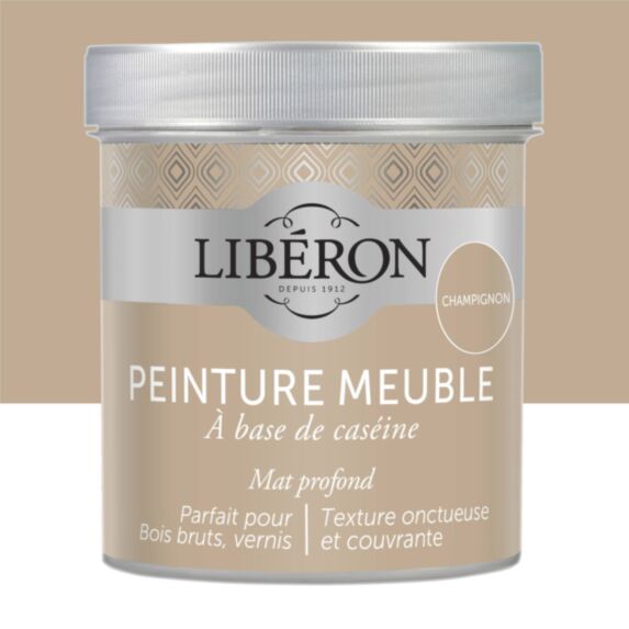 PEINTURE MEUBLE À BASE DE CASÉINE CHAMPIGNON 500ML