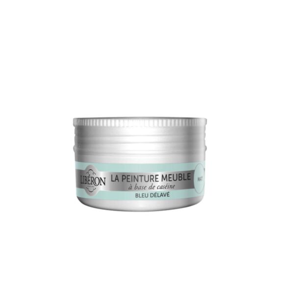 Peinture meuble caséine 75ml bleu délavé - LIBERON
