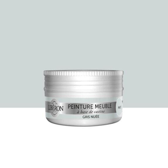 Peinture pour meuble, objet et porte, mat, Caséine, gris nuée 0,075L - LIBERON