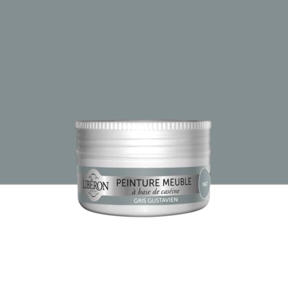 Peinture pour meuble, objet et porte, mat, gris gustavien 0,075L - LIBERON