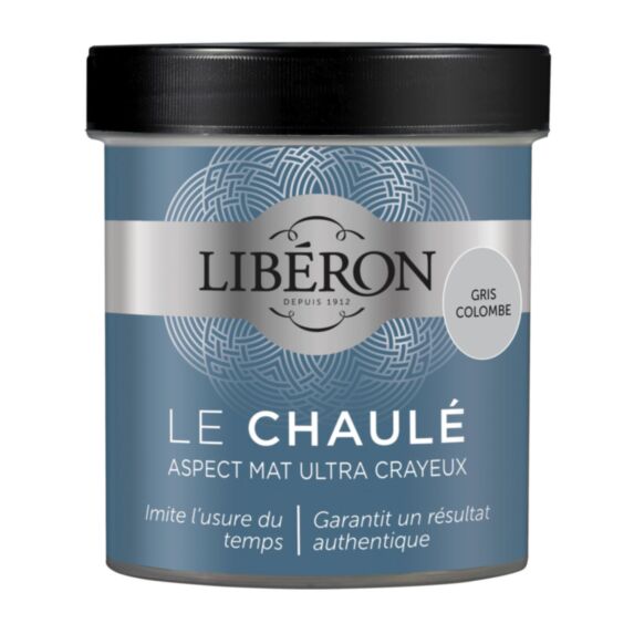 Peinture boiseries intérieur - LIBERON Le Chaulé gris colombe mat 0,5L