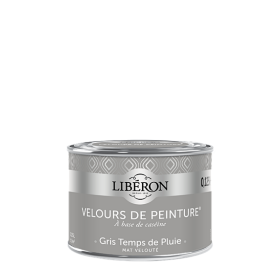Peinture multisupport velours gris temps de pluie 125ml - LIBERON
