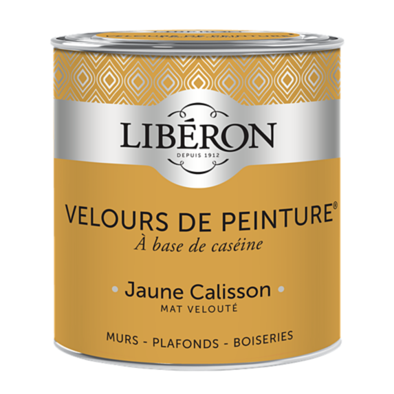 Peinture multisupport velours jaune calisson 0,5L - LIBERON