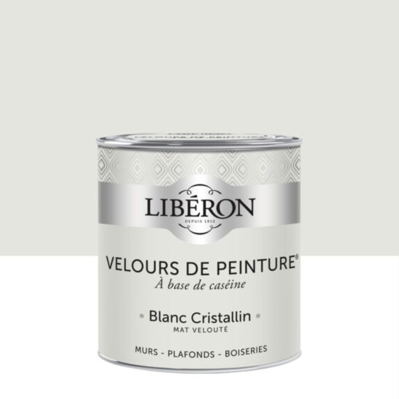 Peinture multisupport velours blanc cristallin 0,5L - LIBERON