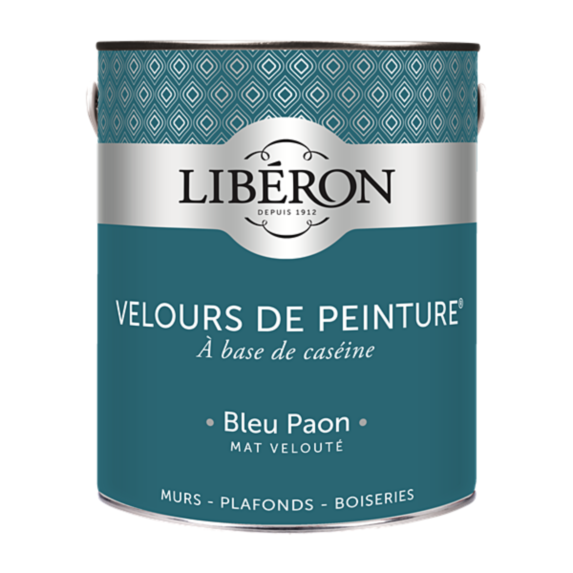 Peinture multisupport velours bleu paon 2,5L - LIBERON