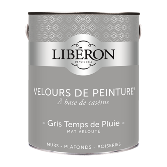 Peinture multisupport velours gris temps de pluie 2,5L - LIBERON
