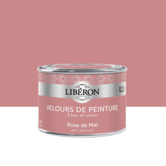 Peinture Murale Velours Rose de Mai 125ml - LIBERON